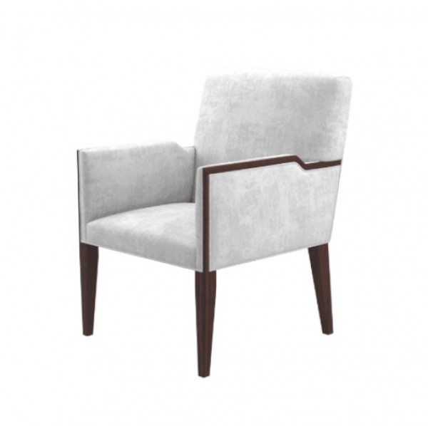 Roderick fully Upholstered Hospitality Commercial Restaurant Lounge Hotel wood dining arm chair